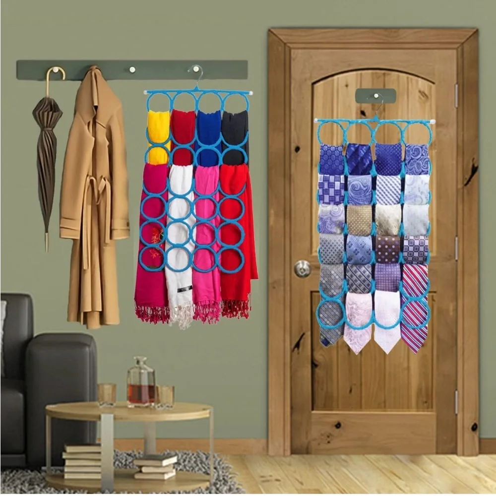 Flash Sale Hanger Multiple Purpose Holder Closet Space-Saving Scarves Belts 28